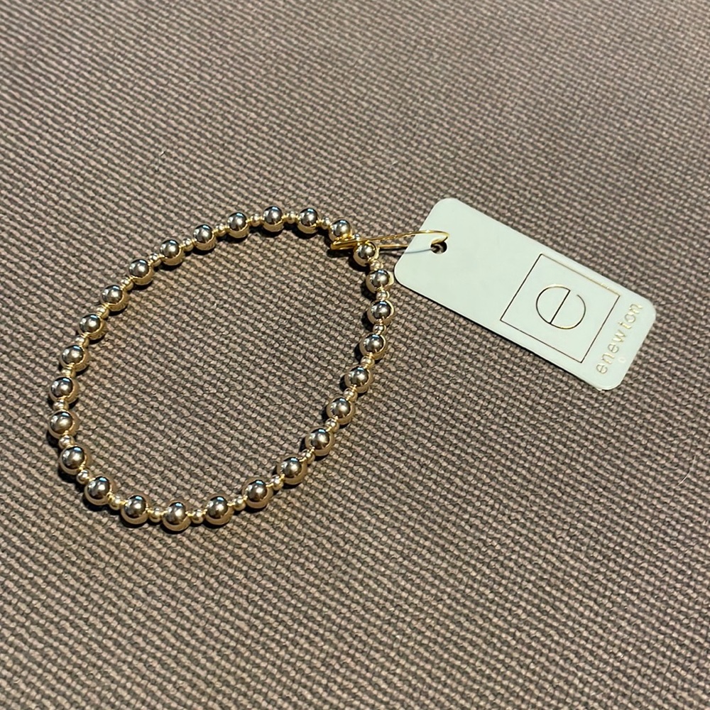 NWT Enewton Classic Grateful Pattern 5mm Bead Bracelet - Picture 2 of 4